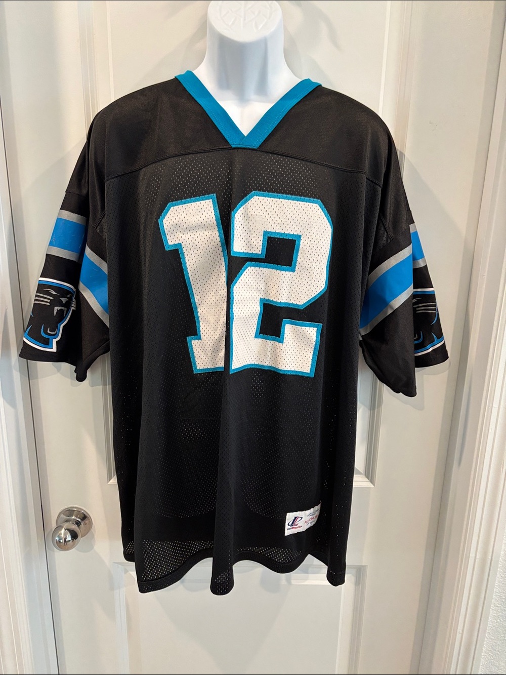 Vintage Logo Athletic Kerry Collins Carolina Panthers Jersey
